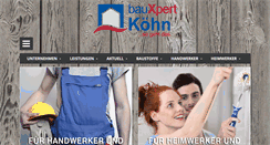 Desktop Screenshot of bauxpert-koehn.com