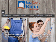 Tablet Screenshot of bauxpert-koehn.com